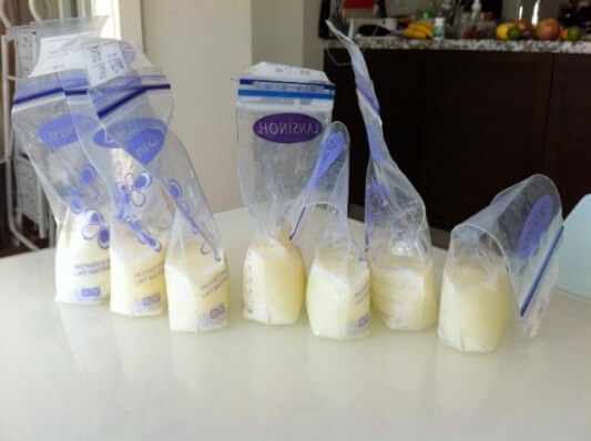 Тары для хранения сцеженного грудного молока